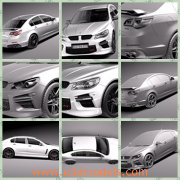 3d model the sports car - This is a 3d model of the sports car,which is modern and popular in the world.The model is white and made with high quality.