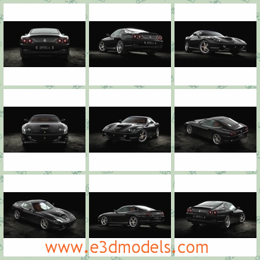 3d model the sports car from Italy - This is a 3d model of the sports car from Italy,which is moderl and charming.The model is rare and expensive.