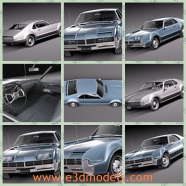 3d model the sports car in 1966 - This is a 3d model of the sports car in 1966,which is classic and luxury.The car in famous during 1960s.