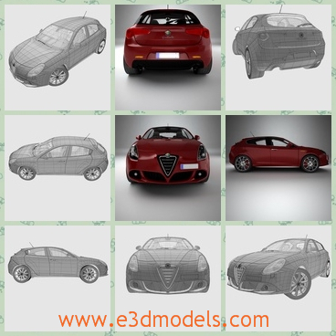 3d model the sports car in 2011 - This is a 3d model of the sports car in 2011,which is modern and charming.The model is made in Germany and spread around the world.
