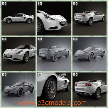 3d model the sports car in 2012 - This is a 3d model about the sports car in 2012,which is luxury and expensive.The model was made in England.