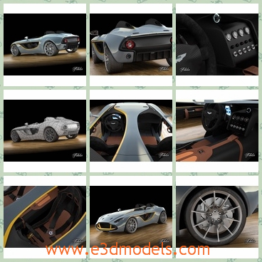 3d model the sports car in 2013 - This is a 3d model of the sports car in 2013,which is made in the modern style and the brand is famous in the Britain.