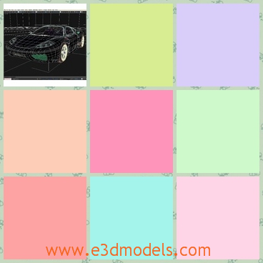 3d model the sports car in a fast speed - This is a 3d model of the sports car in a fast speed,which is a new product in the market.The car is popular.