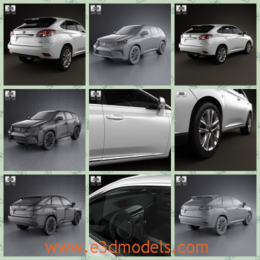 3d model the sports car made in 2012 - This is a 3d model of the sports car made in 2012,which is modern and popular.The model is created based on the real models.