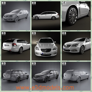 3d model the sportwagon made in 2013 - This is a 3d model of the sportwagon,which is made in 2013 and the wagon is popular in the world.