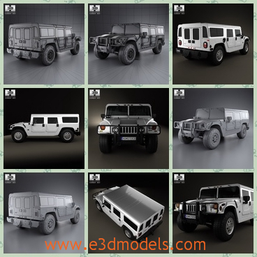 3d model the SUV in 2005 - This is a 3d model of the SUV in 2005,which looks big and heavy.The car was popular at that time.