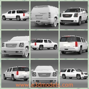 3d model the suv in Full-size - THis is a 3d model of the SUV in full-size,which is made by the American company.The model is easy to change or modify.