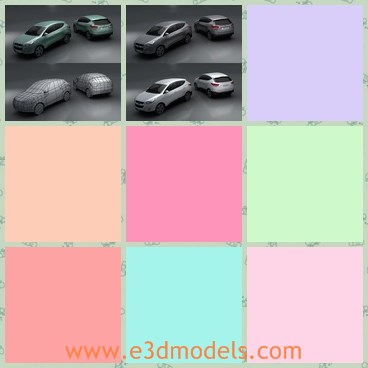 3d model the SUV made in Japan - This is a 3d model of the SUV made in Japan,which is modern and popular.