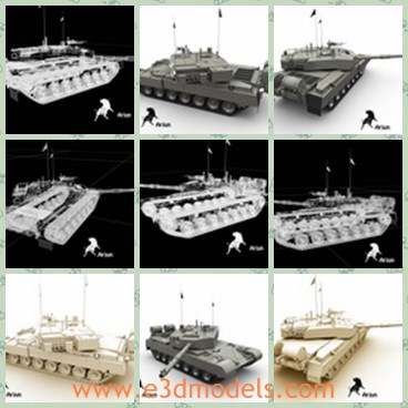 3d model the tank - This is a 3d model of the tank,which is the Indian military tank.The model is large and heavy,which is so powerful during the war.