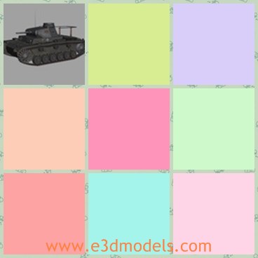 3d model the tank in Germany - This is a 3d model of the tank in Germany,which is the heavy machine in the army.