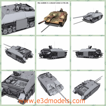 3d model the tank in Germany - This is a 3d model of the tank in Germany,which was used in the war time and the Nazi amry used it to ruin other countries.