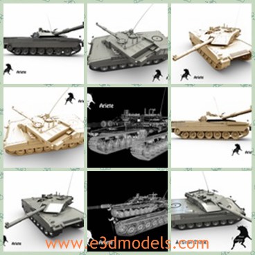 3d model the tank in military - This is a 3d model of the tank in the military,which is the powerful weapon in the army.