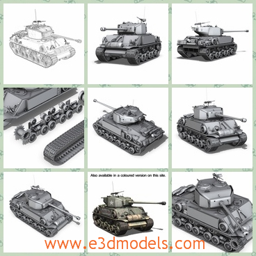 3d model the tank in the World War Two - This is a 3d model of the tank,which showed in the World War Two and the body is well protected.The model was used in the Normany at that time.