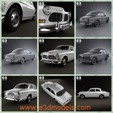 3d model the the coupe from Volvo - This is a 3d model of the coupe from Volvo,which was the type made in 1961 and it was the classical type.