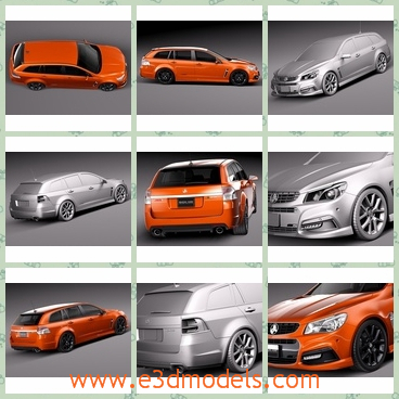 3d model the touring car - This is a 3d model of the touring car,which is spacious and popular.The body is large and cool.