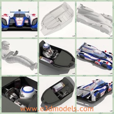 3d model the Toyota car - This is a 3d model of the Toyota car,which includes mental ray 3.5, Vray 1.5 and standard light and materials setup.