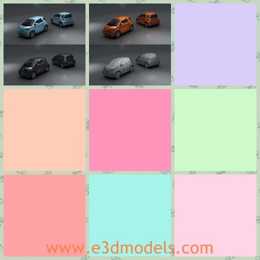 3d model the Toyota IQ - This is a 3d model of the Toyota IQ,which is the famous brand in Japan.The model is luxury and popular around the world.