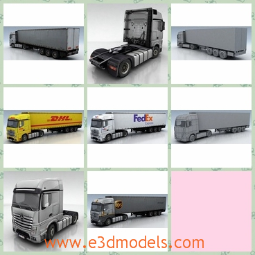 3d model the trailer - This is a 3d model of the trailer,which is  large and practical.The model is made to help other cars when they are in troubles.