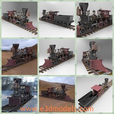 3d model the train - This is a 3d model of the train,which is the historic one.motive Chase of the American Civil War. The locomotive is preserved at the Southern Museum of Civil War and Locomotive History in Kennesaw and Georgia.