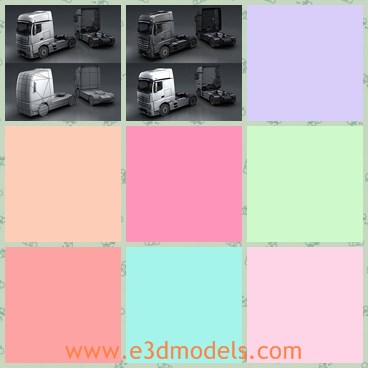 3d model the truck - This is a 3d model of the truck,which is the city car made with steel and other hard materials.
