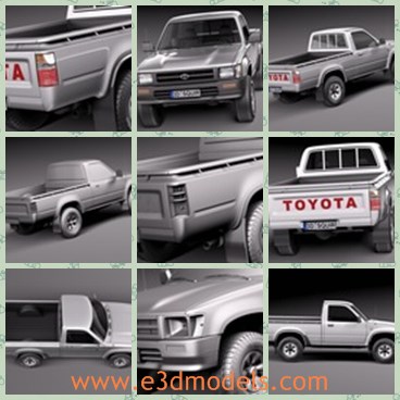 3d model the truck - This is a 3d model of the truck,which is made by Japanese in 1989 and then popular in the following several years.
