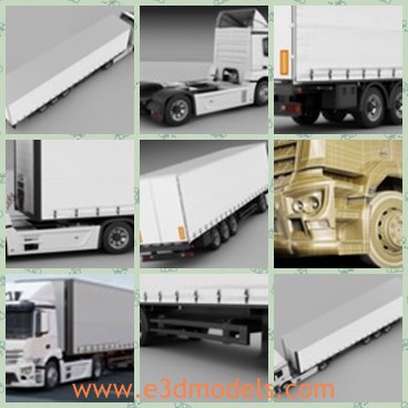 3d model the truck - This is a 3d model of the truck,which is the large container.The artist who created this car has intentionally priced it in lower price.
