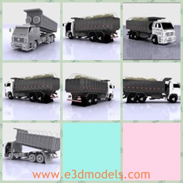3d model the truck in Swedish - This is a 3d model of the truck in Swedish,which is heavy and created in good quality.