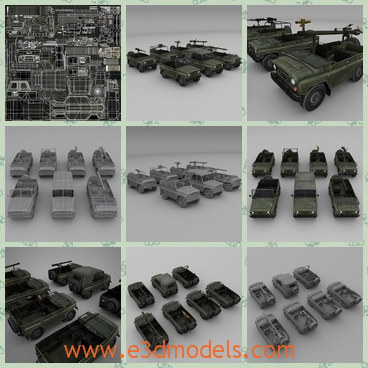3d model the truck in the military - This is a 3d model of the truck in the military,which is the necessary tool in the army.