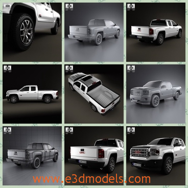 3d model the truck made in 2013 - This is a 3d model of the truck made in 2013,which is made in high quality.The model is famous and popular for a while.