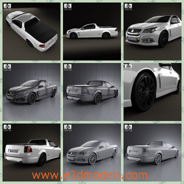 3d model the truck made in 2013 - This is a 3d model of the truck made in 2013,which provides combined, and all main parts are presented as separate parts, therefore materials of objects are easy to be modified or removed.