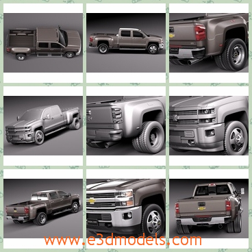 3d model the truck of chevrolet - This is a 3d model of the truck of Chevrolet,which is old but useful.The back is big enough to save stuffs.