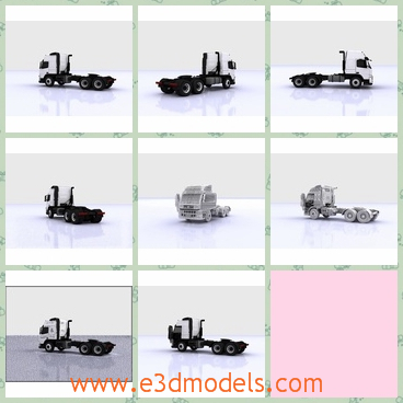 3d model the truck of Sweden - This is a 3d model of the truck of Sweden,which is white and large.The truck can be converted to any other format you may like.