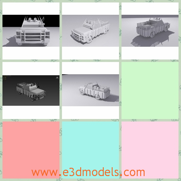3d model the truck of the post office - This is a 3d model of the truck of the post office,which is created by a now concept and the truck is the necessary vehical in the post office.