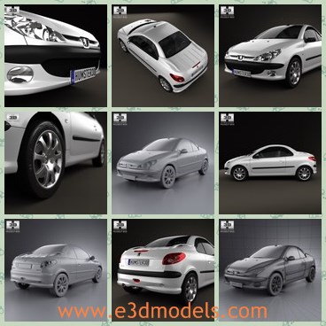3d model the two door car - This is a 3d model of the two door car,which is convertible and compact.The car was popualr in 2005.