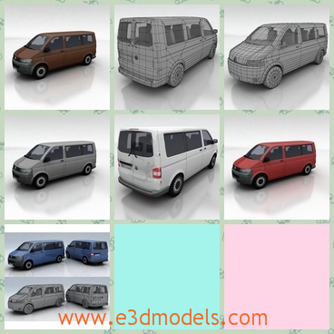 3d model the van - THis is a 3d model of the van,which is spacious and modern.The model is commocious enough to hold several people.
