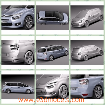 3d model the van of French - THis is a 3d model of the van of French,which is grand and spacious.The model was made in 2014.