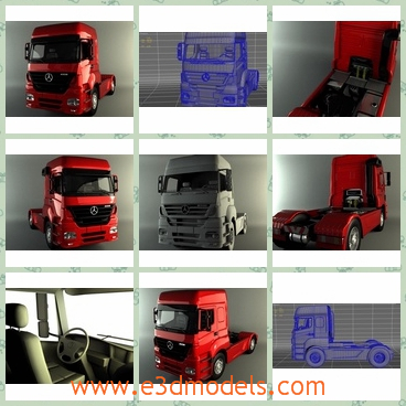 3d model the vehicle of Benz - THis is a 3d model of the vehicle of Benz,which is red and outstanding.The model is large and modern.