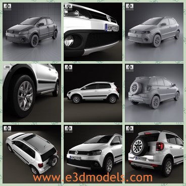 3d model the Volkswagen - This is a 3d model of the Volkswagen,which is the famous brand in the world.the car is made in Germany and popular as the SUV.