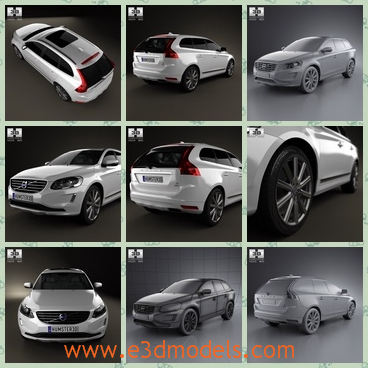 3d model the Volvo car - This is a 3d model of the Volvo car,which is a new one that created recently.The car is spacious and it is in the middly size.