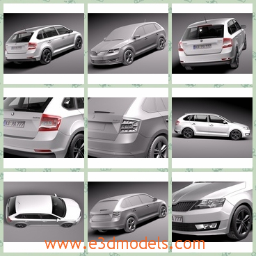 3d model the wagon in 2014 - This is a 3d model of the wagon in 2014,which is the large and modern type.The model is rapid and used for touring.