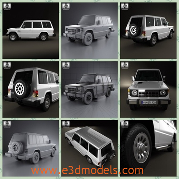 3d model the wagon in Japan - This is a 3d model of the wagon in Japan,which is large and classical.The model looks like the jeep of China.