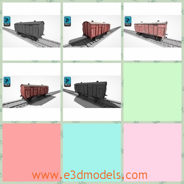 3d model the wagon train - This is a 3d model of the wagon train,which is spacious and very useful.The model has animated wheel.