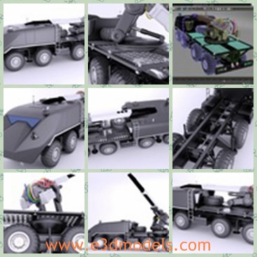 3d model the weapon in the military - This is a 3d model of the weapon in the military,which is large and heavy.The model is the common weapon in the army.