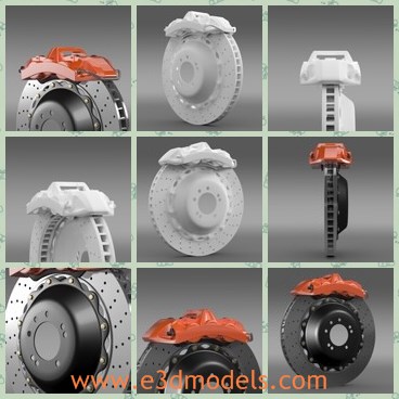 3d model the wheel - This is a 3d model of the wheel,which is separated on parts and correctly named. So it is easy to use and modified.