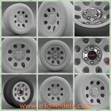 3d model the wheel - This is a 3d model of the wheel,which is new and popular.