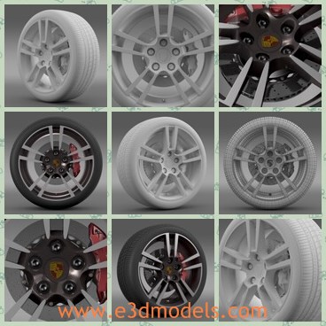 3d model the wheel - This is a 3d model of the wheel,which is new and made with good quality.