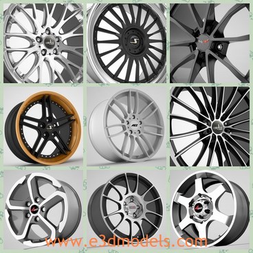 3d model the wheel - This is a 3d model of the wheel,which is new and made with high quality.The model is made with alloyed materials.