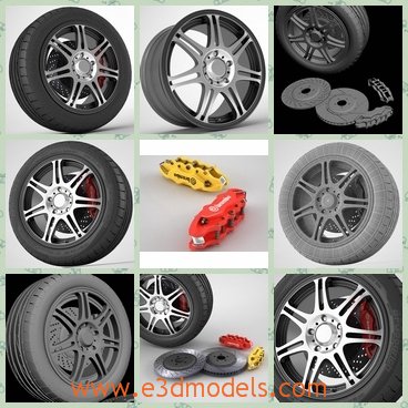 3d model the wheel - THis is a 3d model of the wheel,which is flexible and great.The model is convertible and it is made in high quality.