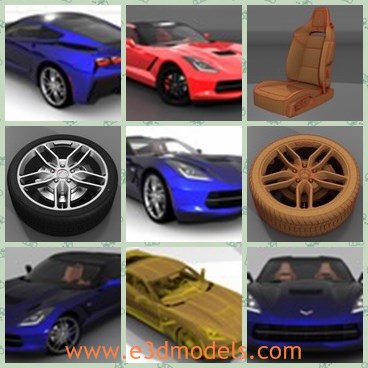 3d model the wheel for Chevy car - This is a 3d model of the wheel for Chevy car,which is new and popular.Care and attention was taken to match the factory colors to the real thing.
