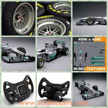 3d model the wheel for racing car - THis is a 3d model of the wheel for racing car,which was created using real world scale and the photographic references publicly available in **February 2013**.